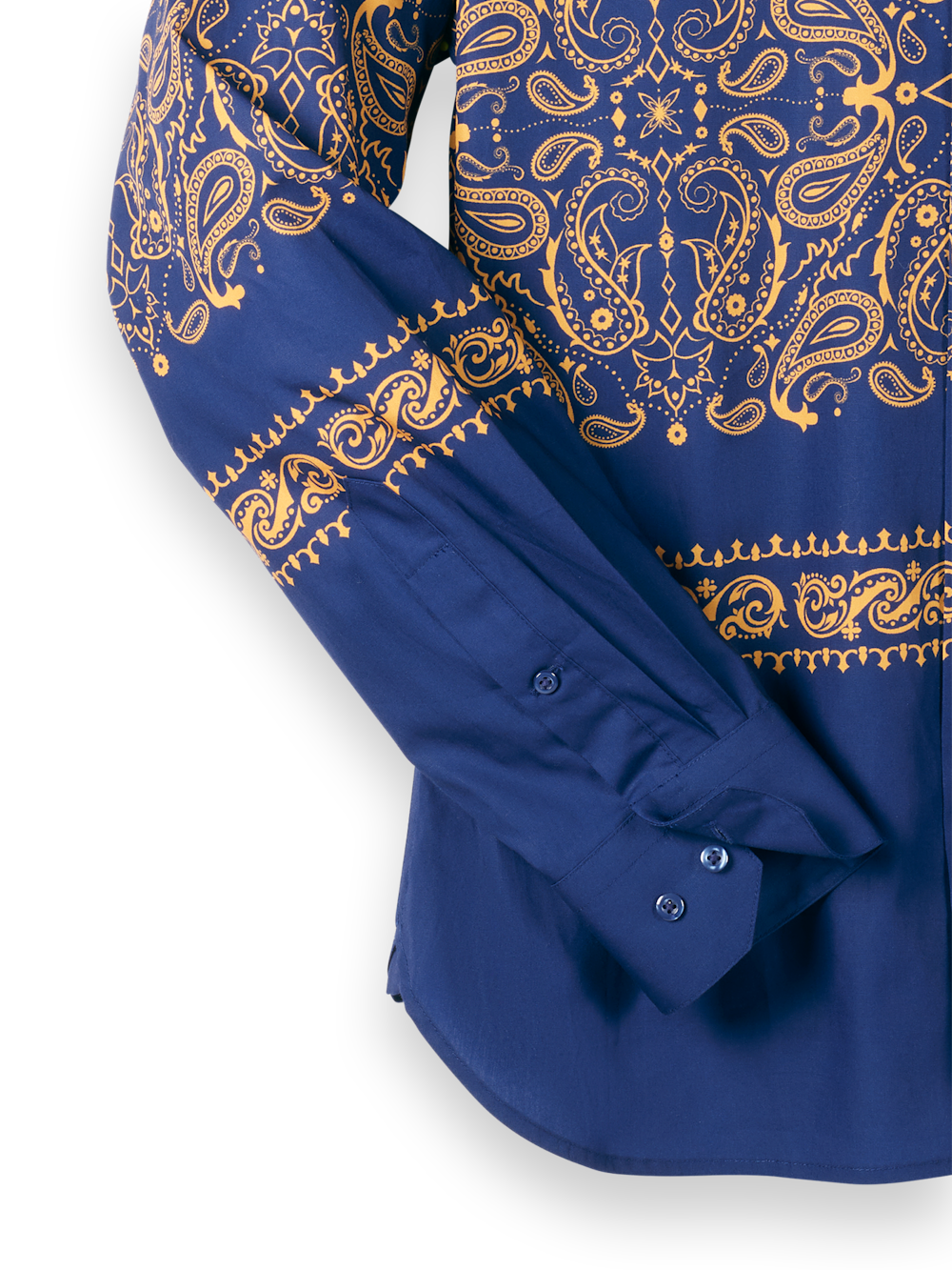 Alternate Image of Cotton Paisley Point Collar Casual Shirt-7