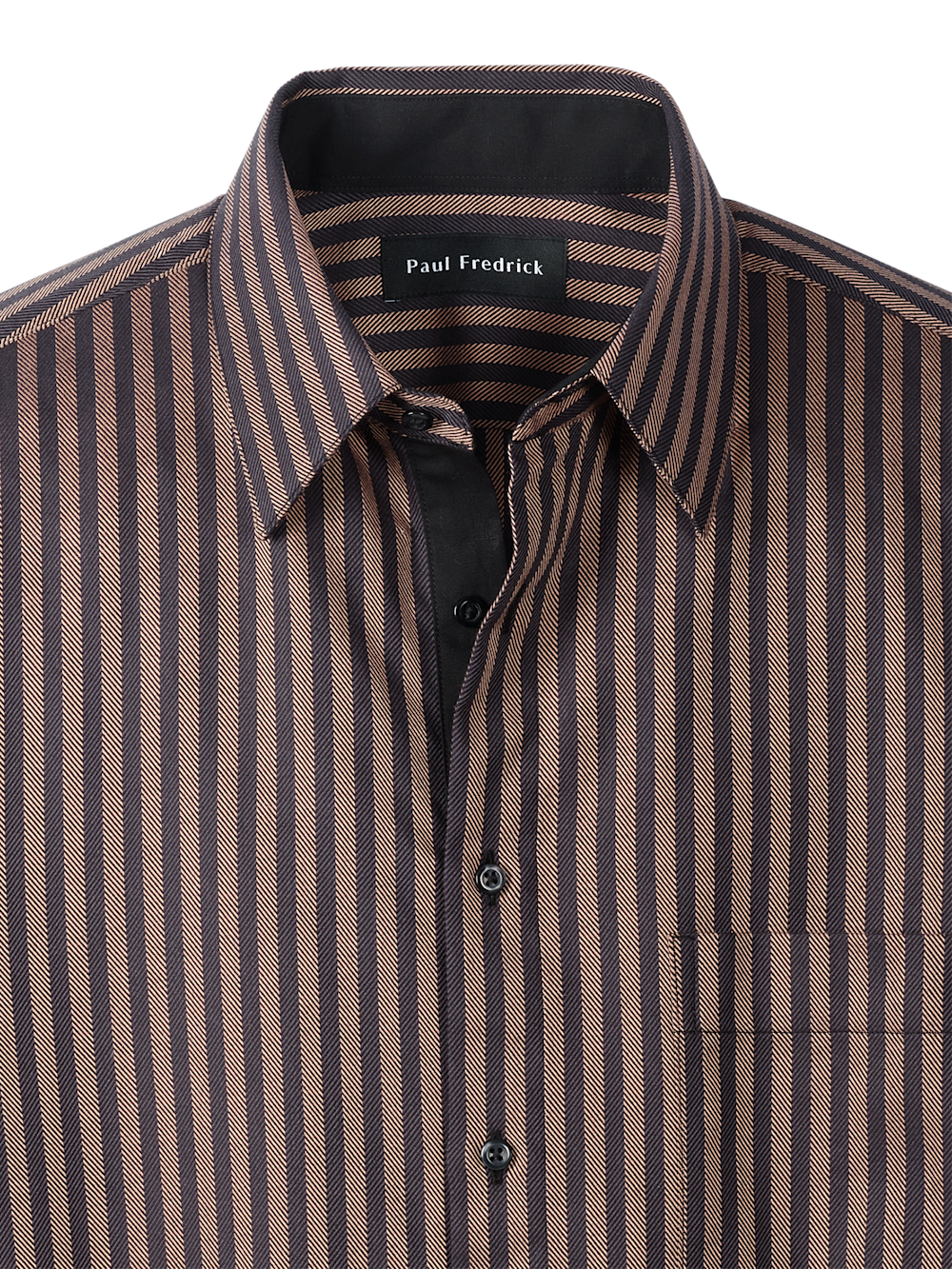 Alternate Image of Cotton Stripe Point Collar Casual Shirt-6