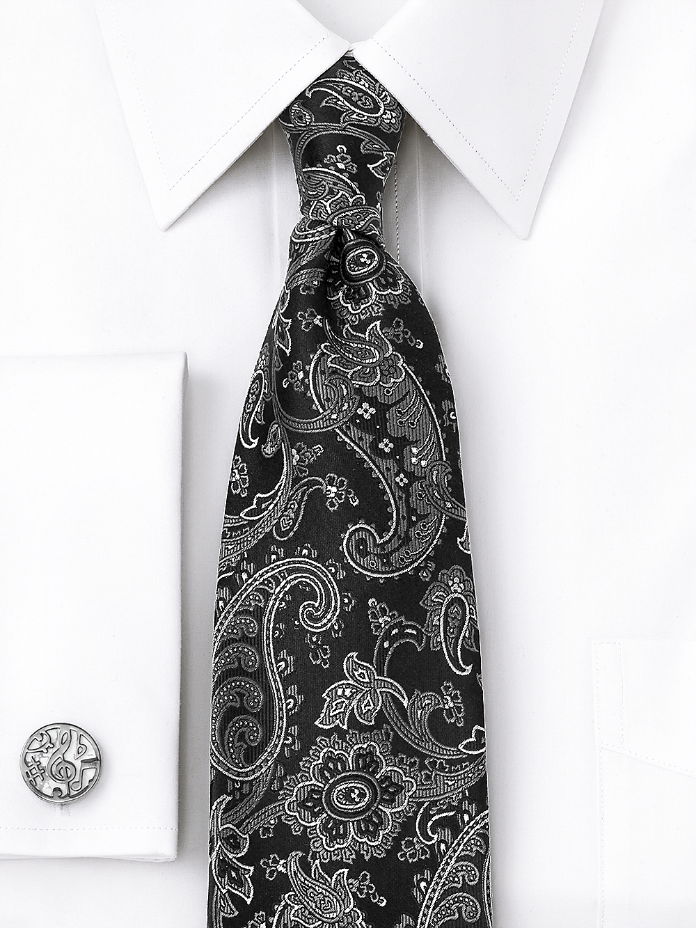 Alternate Image of Paisley Woven Silk Tie-1