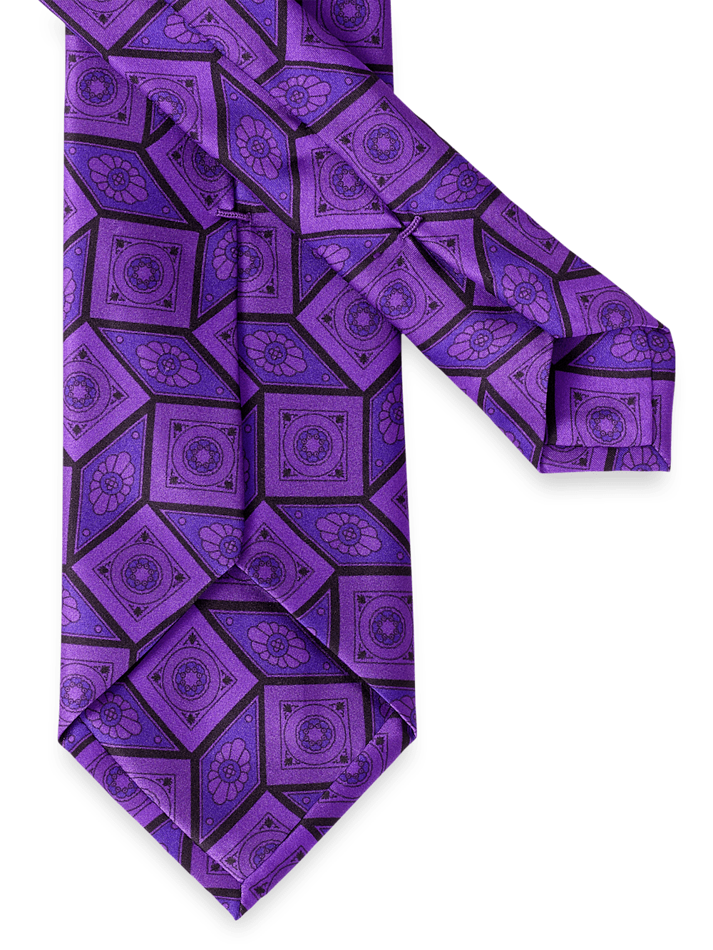 Alternate Image of Medallion Printed Italian Silk Tie-2