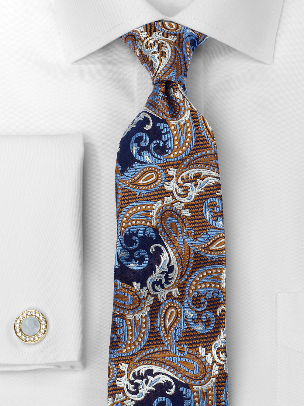 Alternate Image of Paisley Woven Silk Tie-1