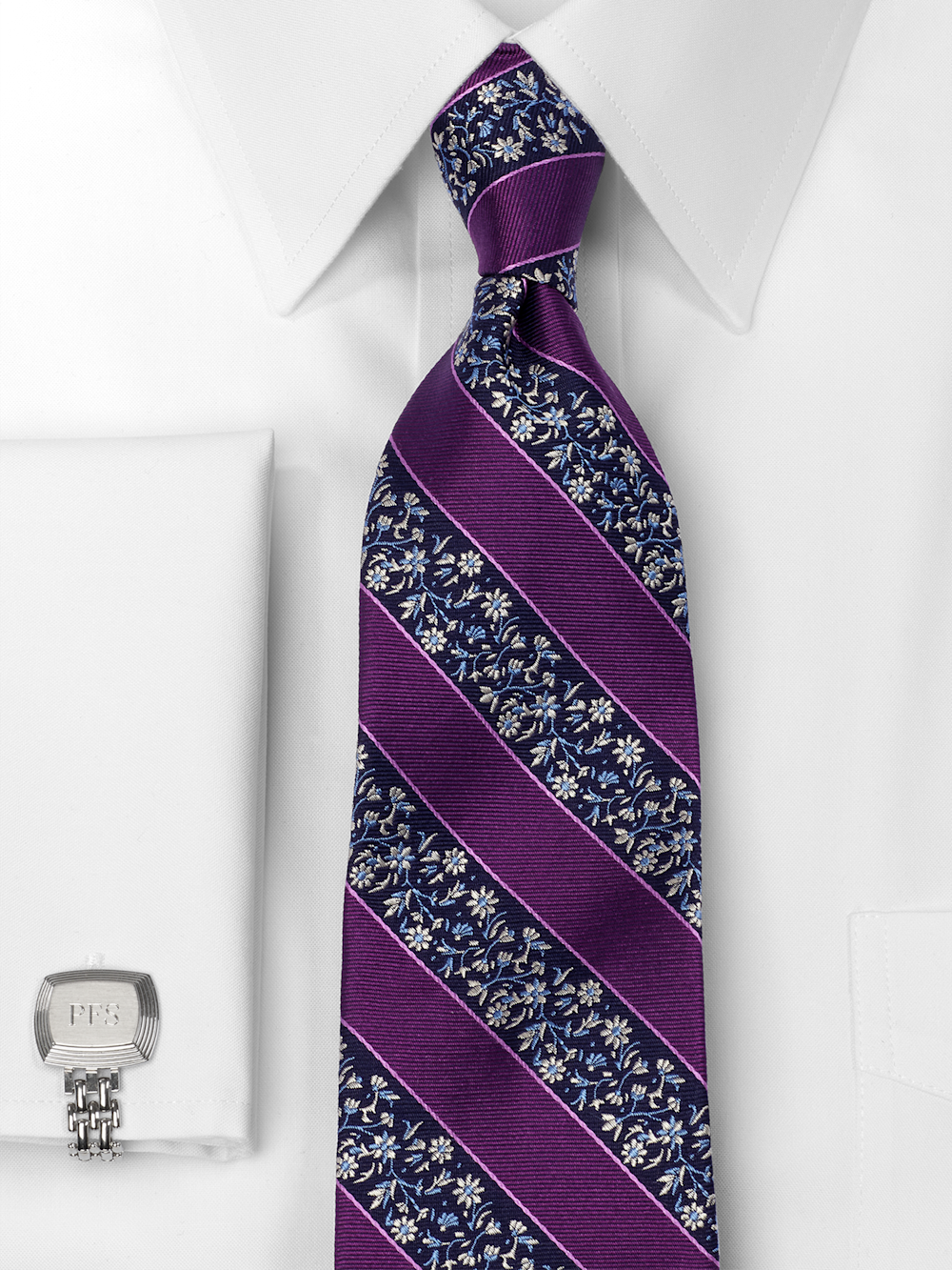 Alternate Image of Floral Woven Silk Tie-1