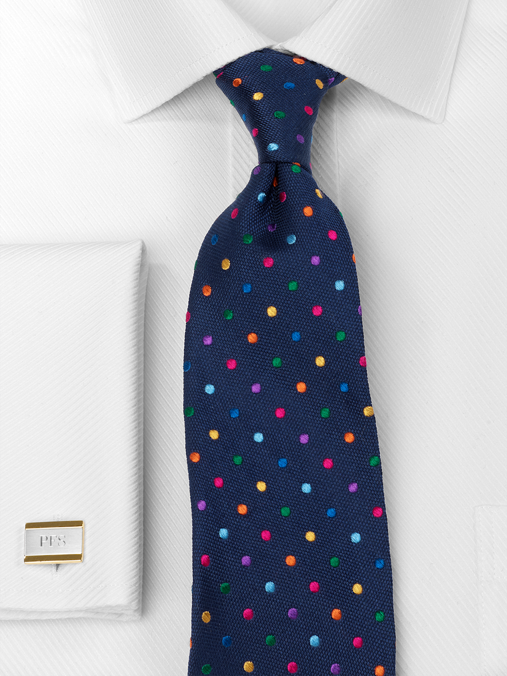 Alternate Image of Dot Woven Silk Tie-1
