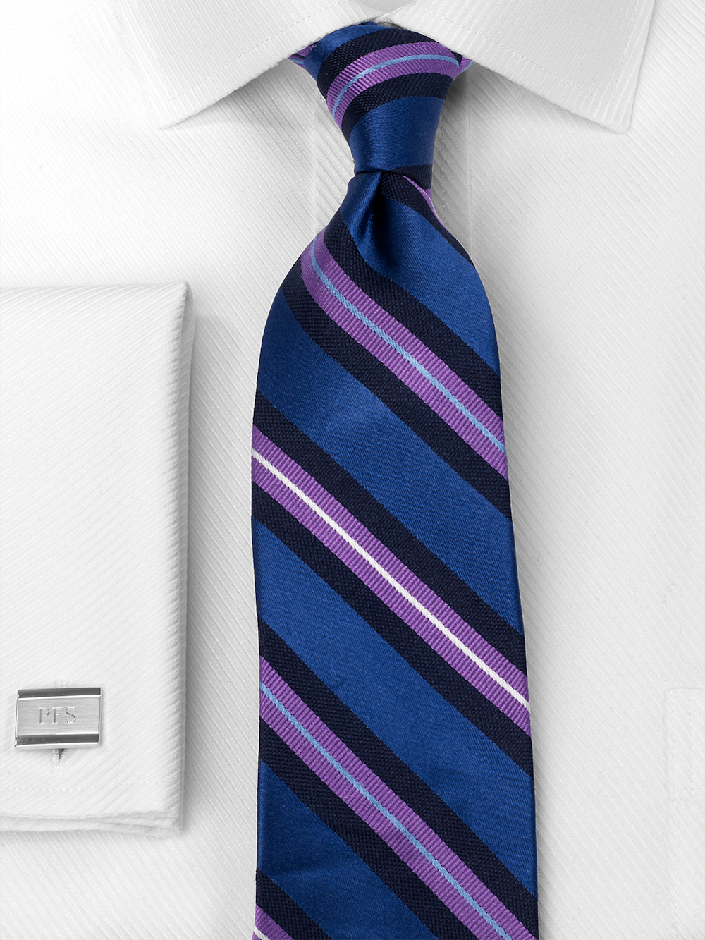 Alternate Image of Stripe Woven Silk Tie-1