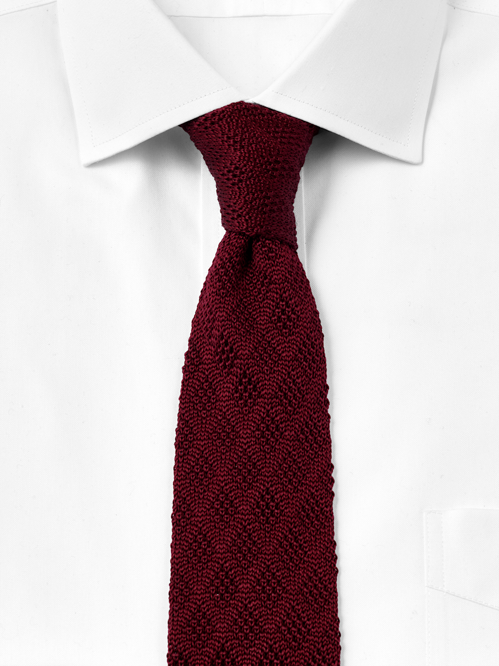 Alternate Shot of Men's Red Geometric Neckwear  - 1