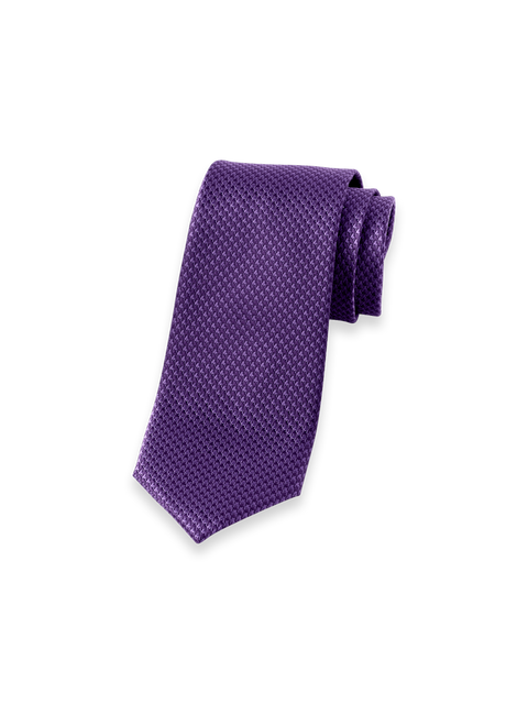 Houndstooth Woven Silk Tie - Purple – Paul Fredrick