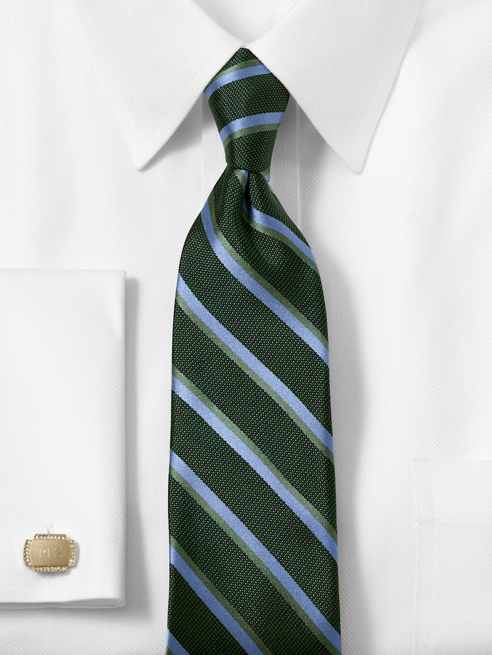 Alternate Image of Stripe Woven Silk Tie-1