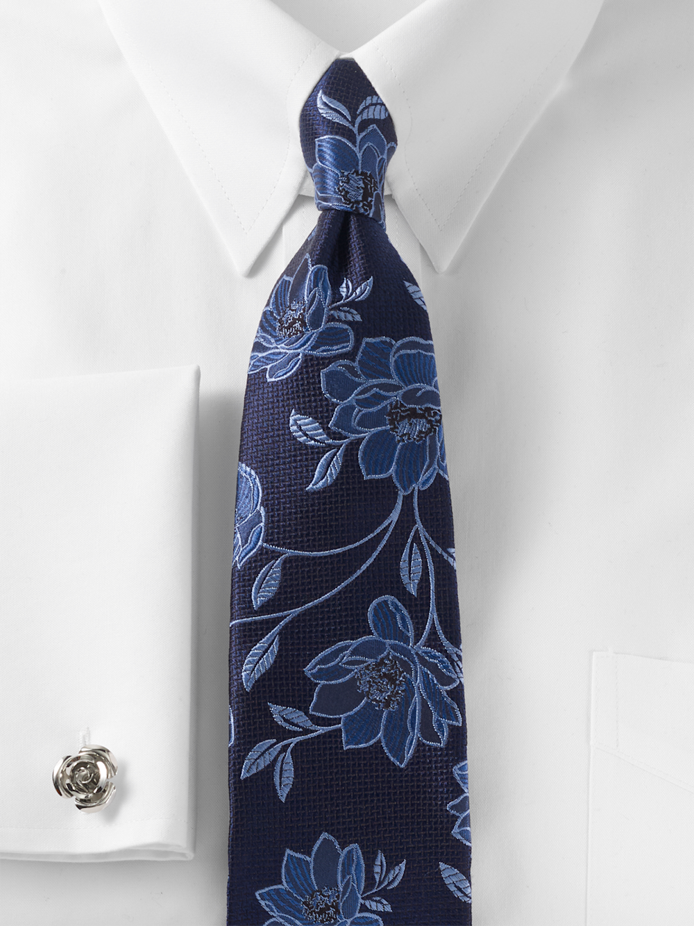 Alternate Image of Floral Woven Silk Tie-1