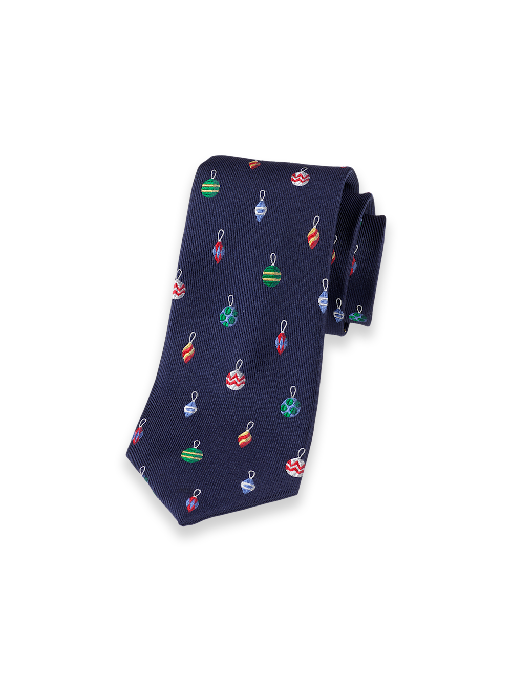 Product Image of Ornament Woven Silk Tie-Navy Multi