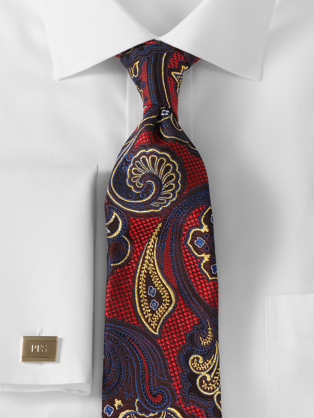 Alternate Image of Paisley Lurex Woven Silk Tie-1