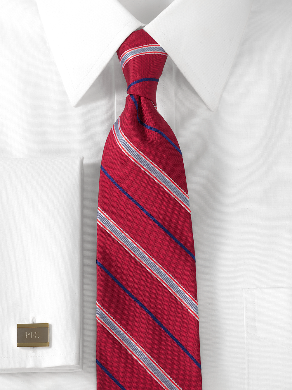 Alternate Image of Stripe Woven Silk Tie-1