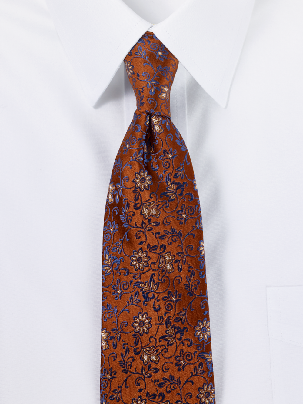 Men's Navy/Rust  Neckwear 