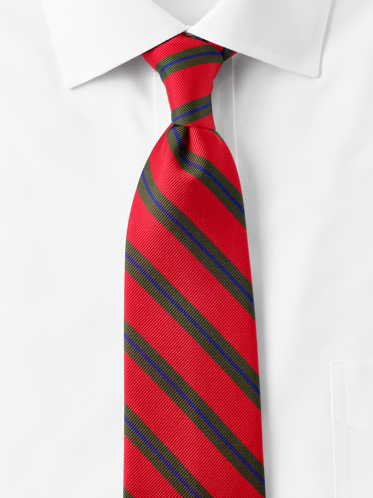 Alternate Shot of Men's red/green  Neckwear 