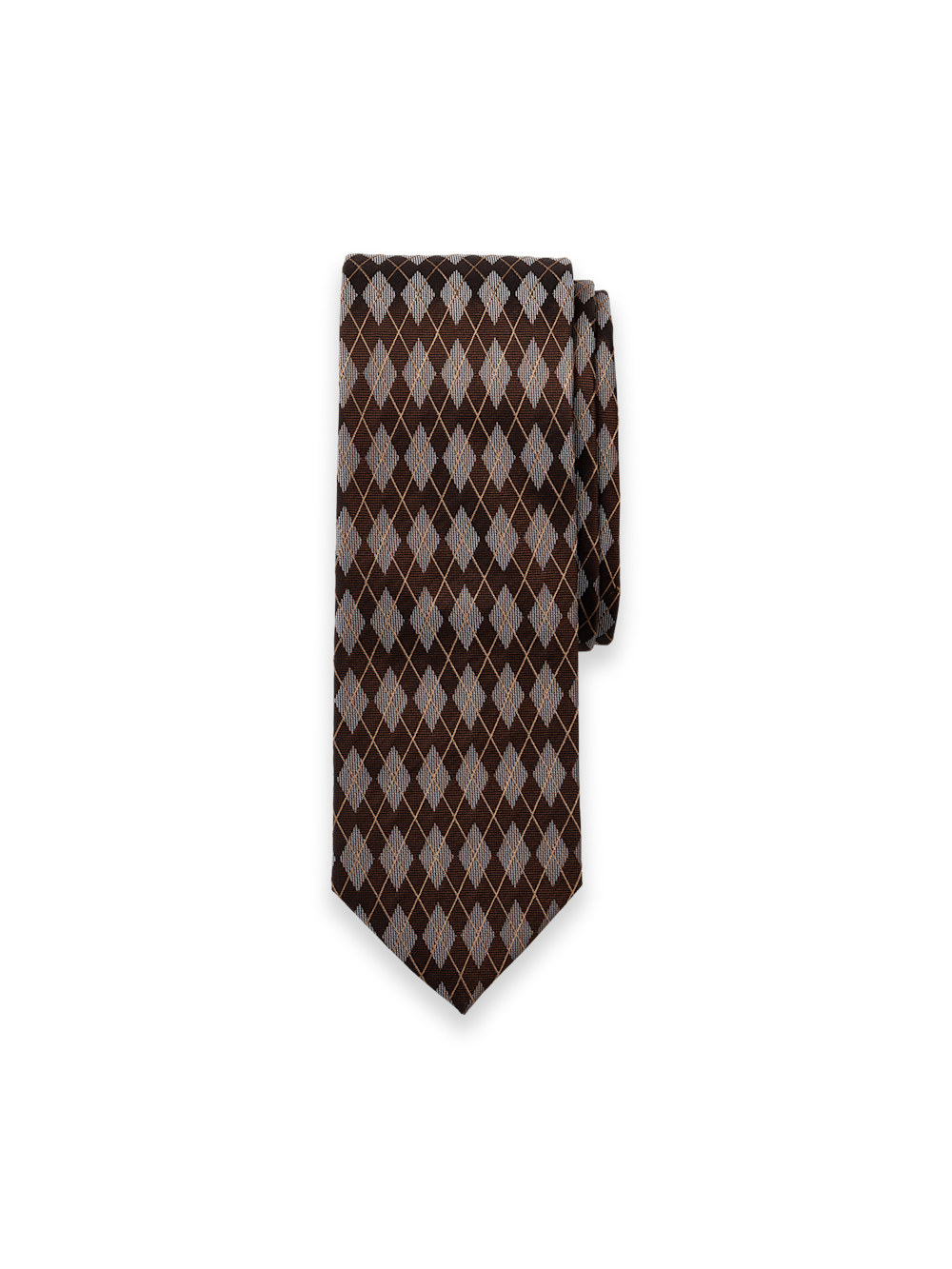 Alternate Shot of Men's brown  Neckwear  - 1