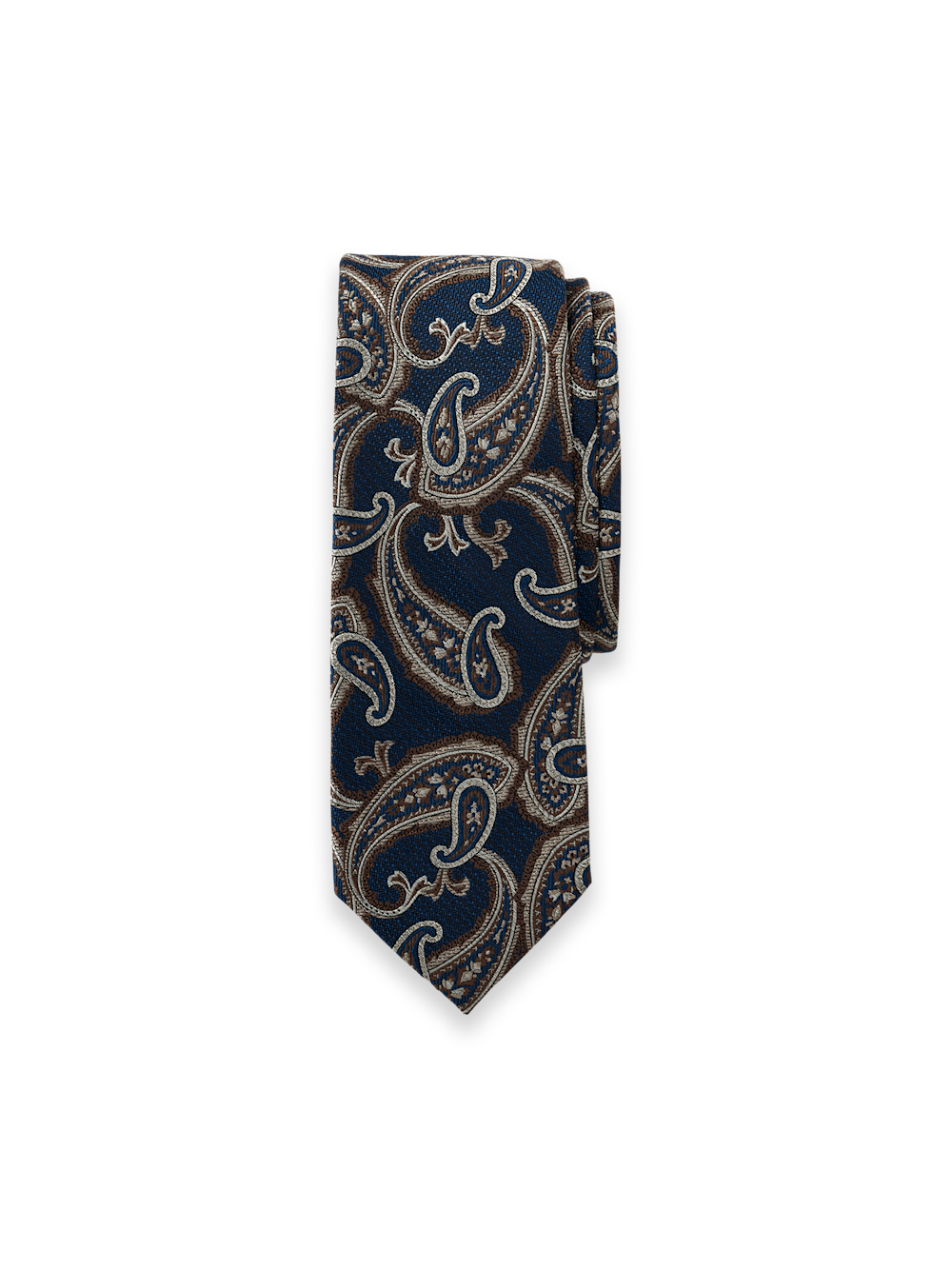 Alternate Shot of Men's blue/tan  Neckwear  - 1