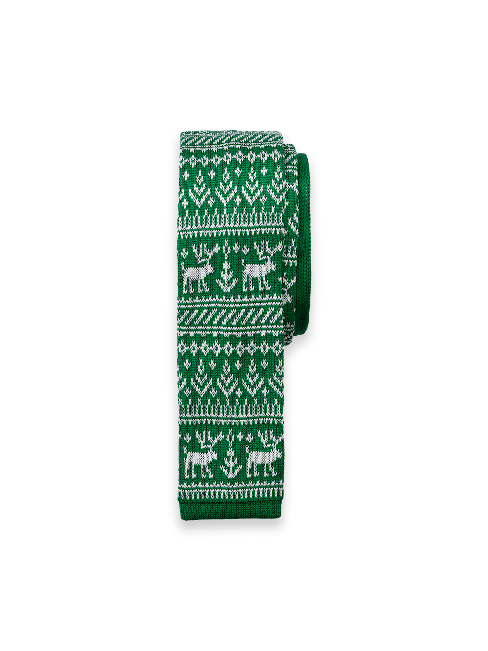 Alternate Shot of Men's green/white  Neckwear  - 1