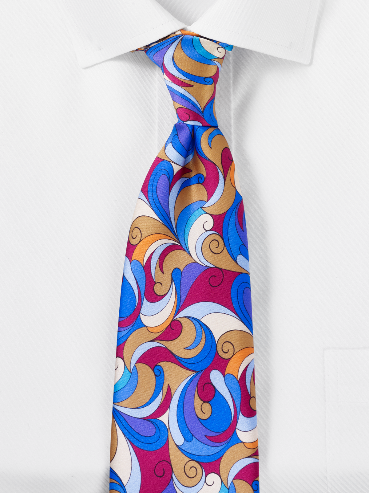 Alternate Shot of Men's orange multi  Neckwear 