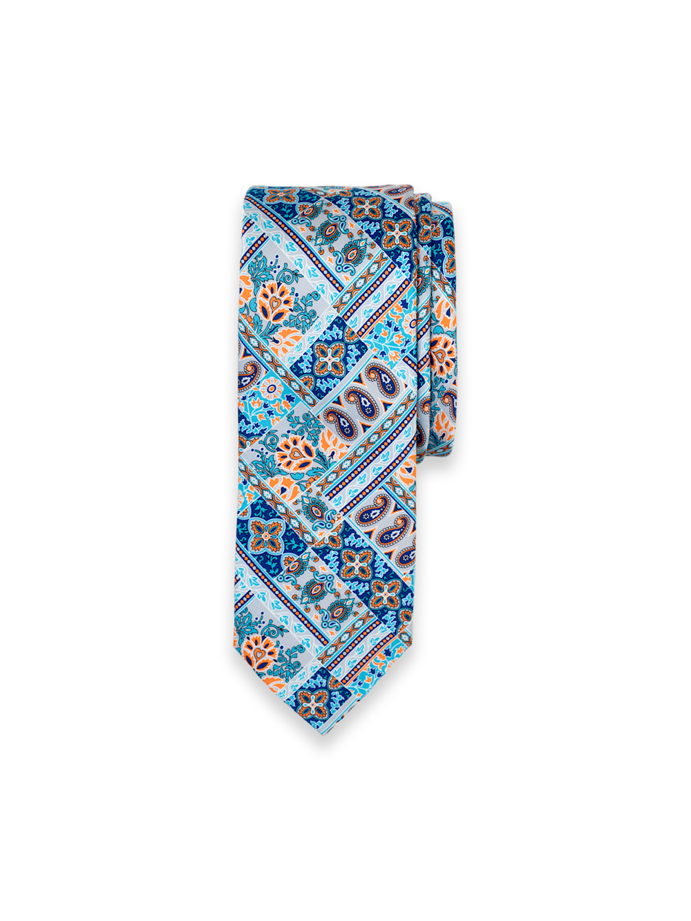 Alternate Shot of Men's blue/orange  Neckwear  - 1