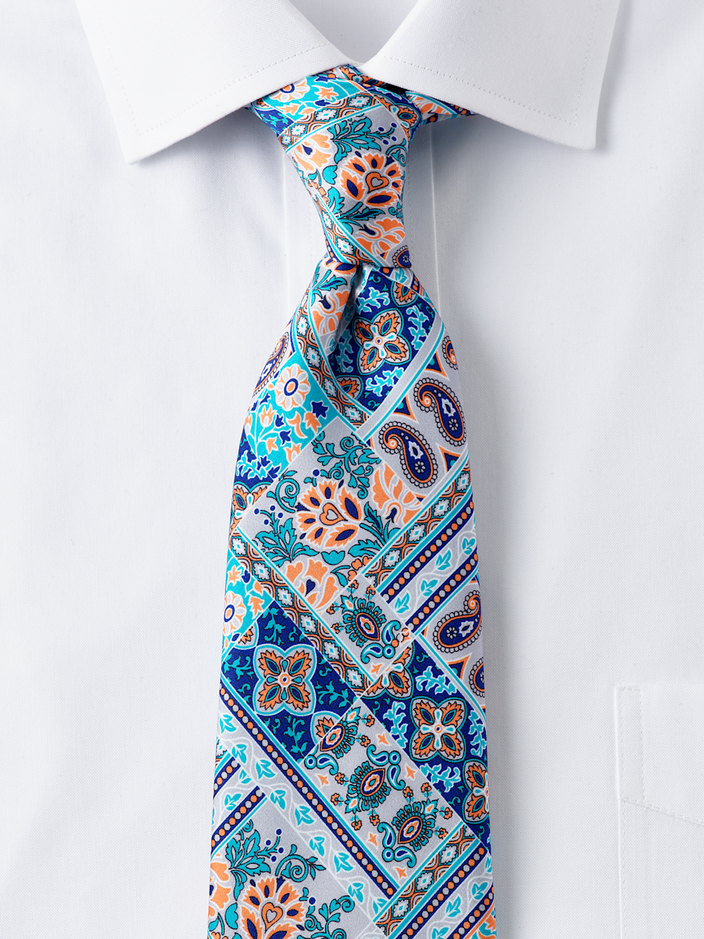 Men's blue/orange  Neckwear 