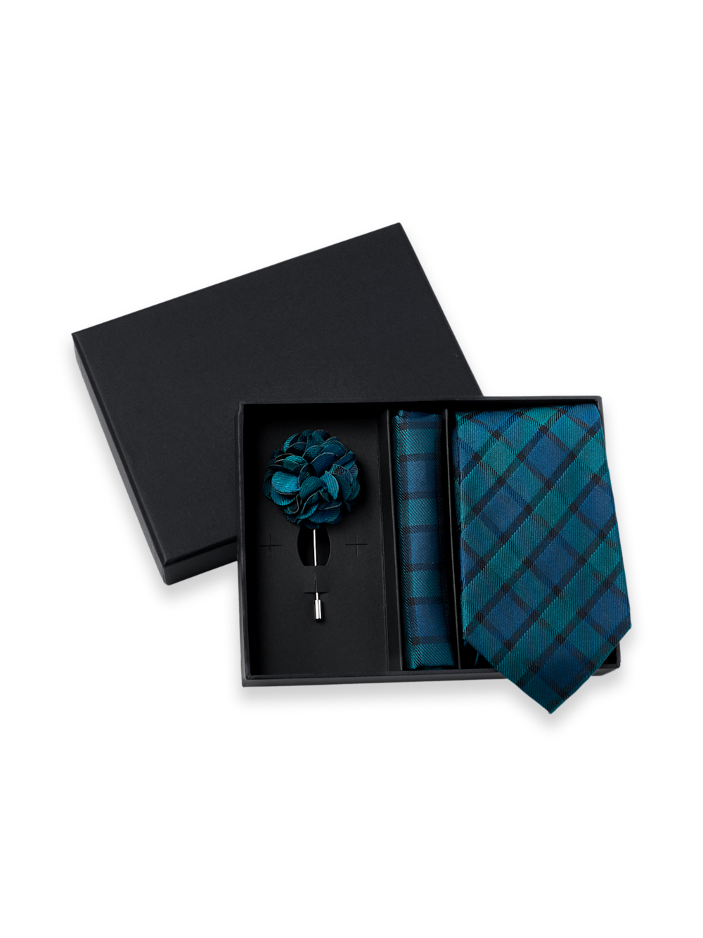 Alternate Shot of Men's Green/Blue  Neckwear  - 1