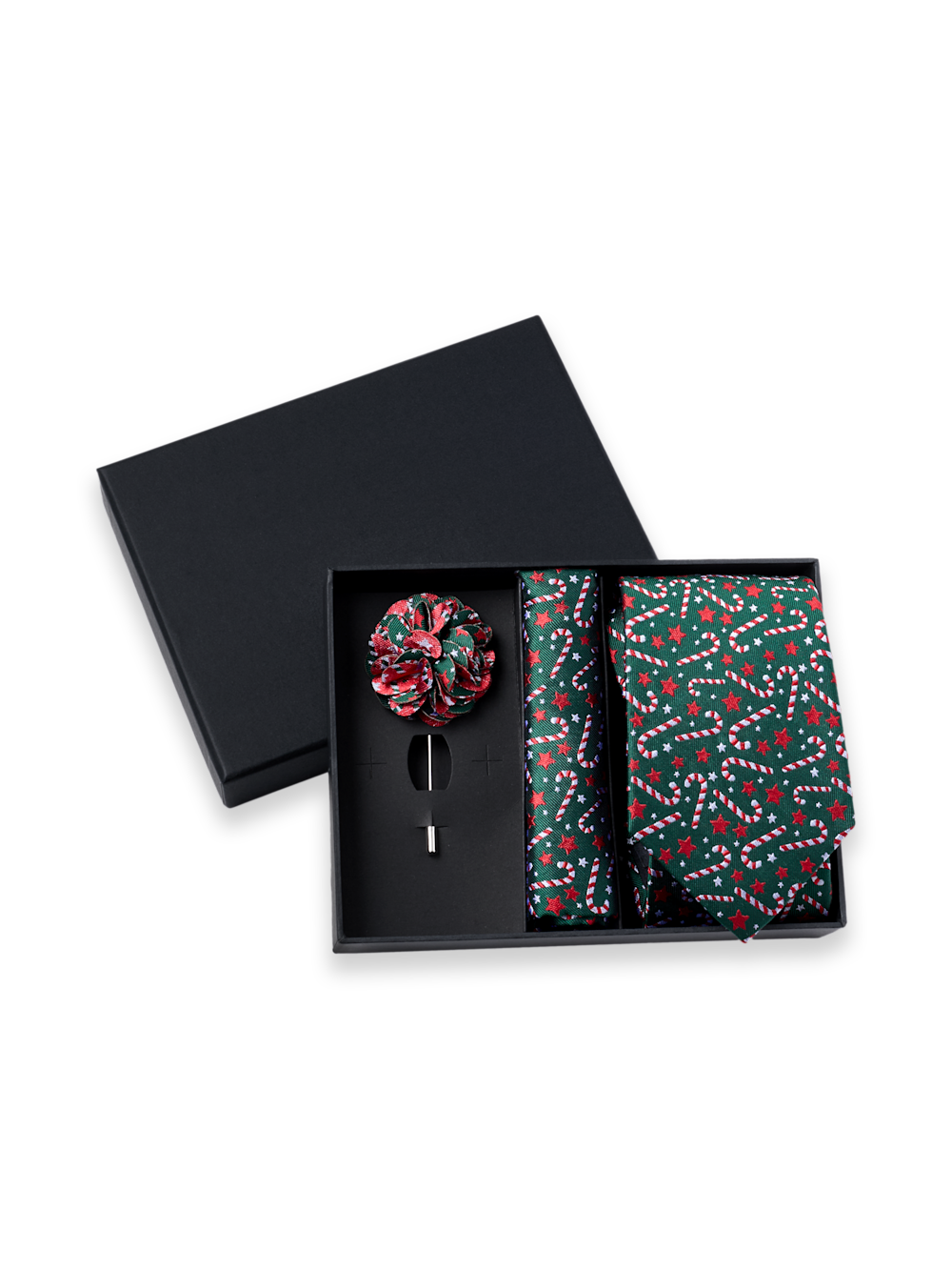 Alternate Shot of Men's Green/Red  Neckwear  - 1