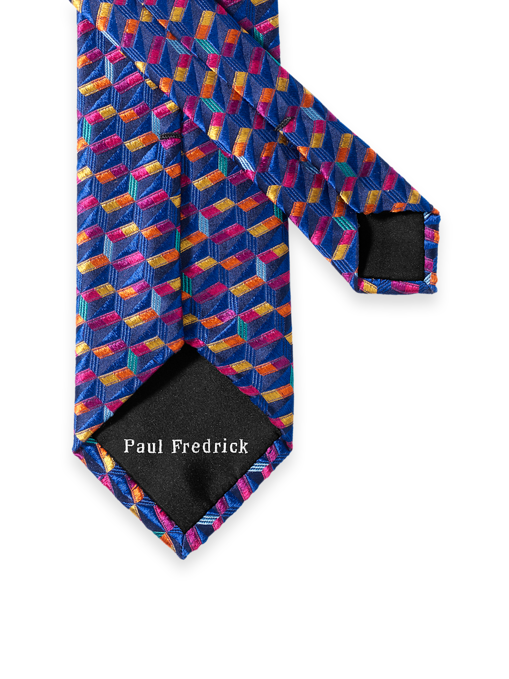 Alternate Image of Geometirc Woven Silk Tie-2