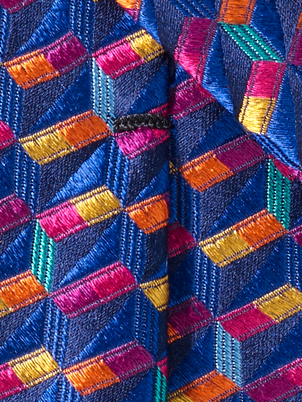 Alternate Image of Geometirc Woven Silk Tie-3