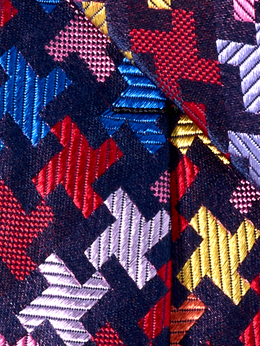 Alternate Image of Geometric Woven Silk Tie-3