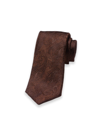 Regimental Stripe Tie - Rust