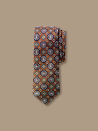 Medallion Tie - Rust