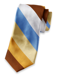 Stripe Woven Silk Tie - Multi
