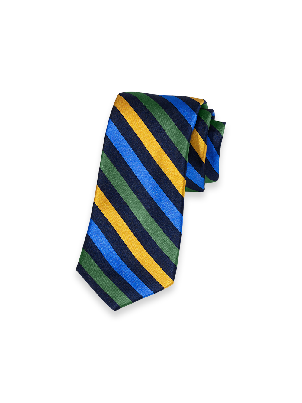 Product Image of Stripe Woven Silk Tie-Multi