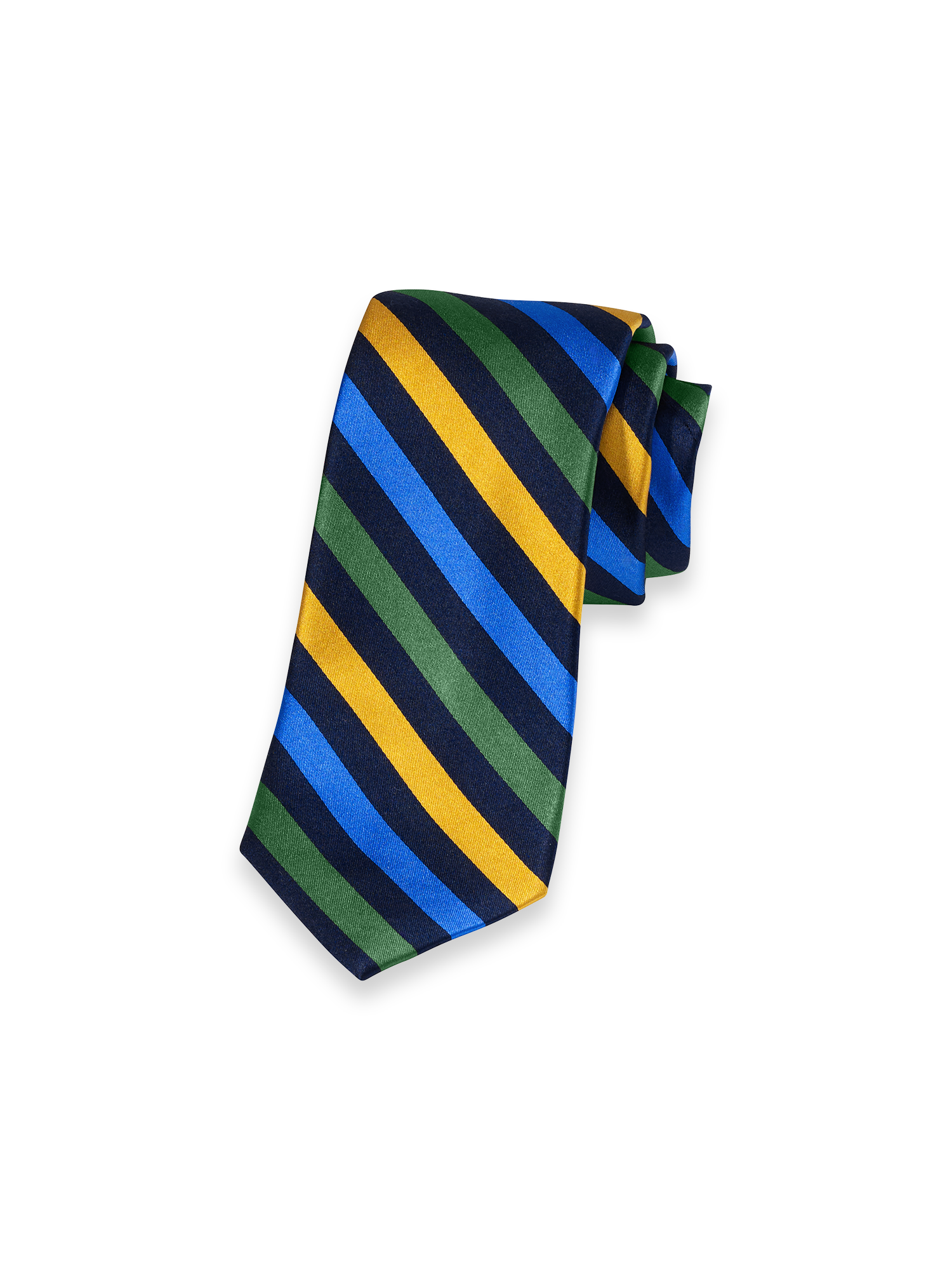 Stripe Woven Silk Tie - Multi
