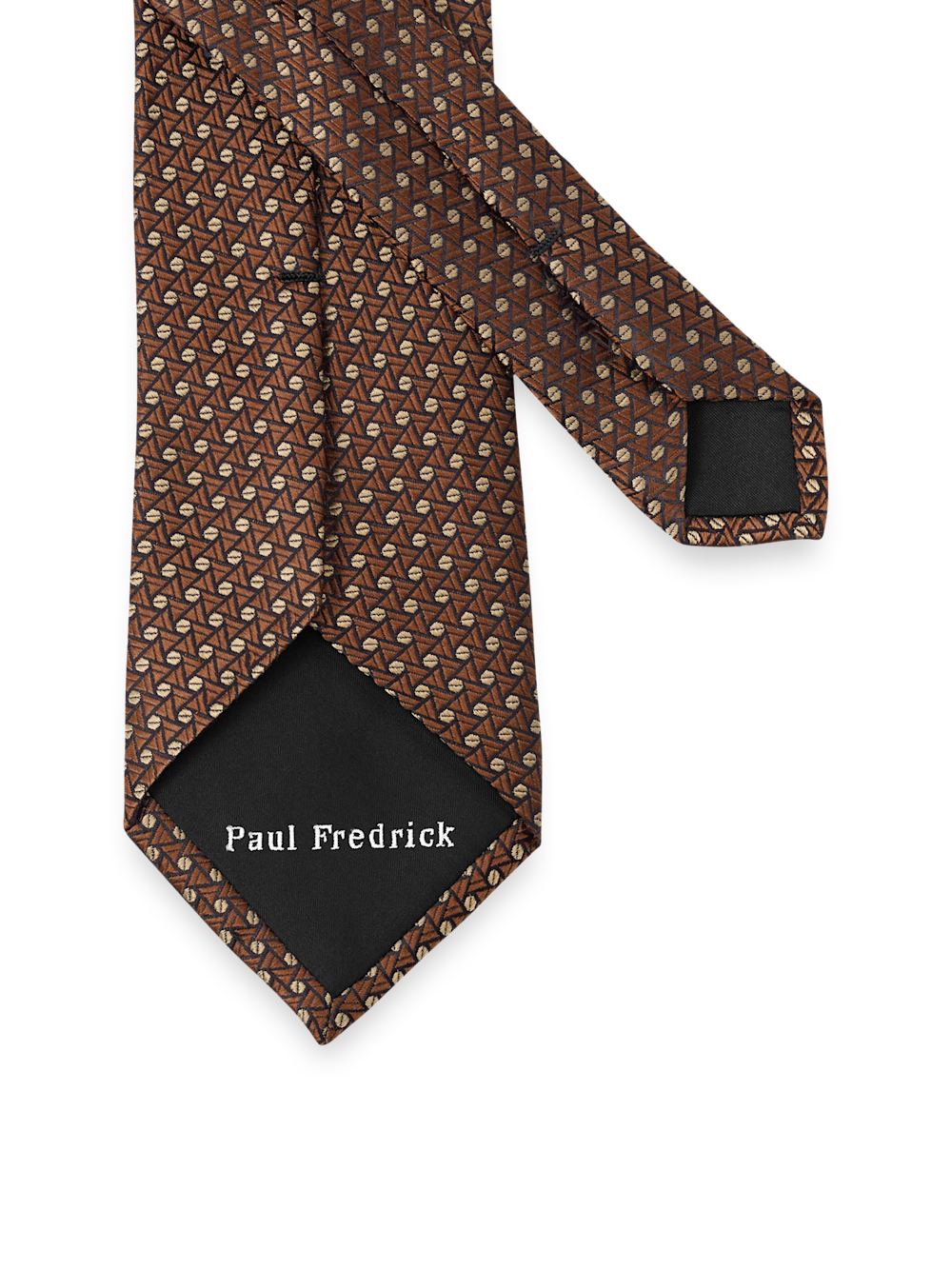 Alternate Image of Geometric Woven Silk Tie-2