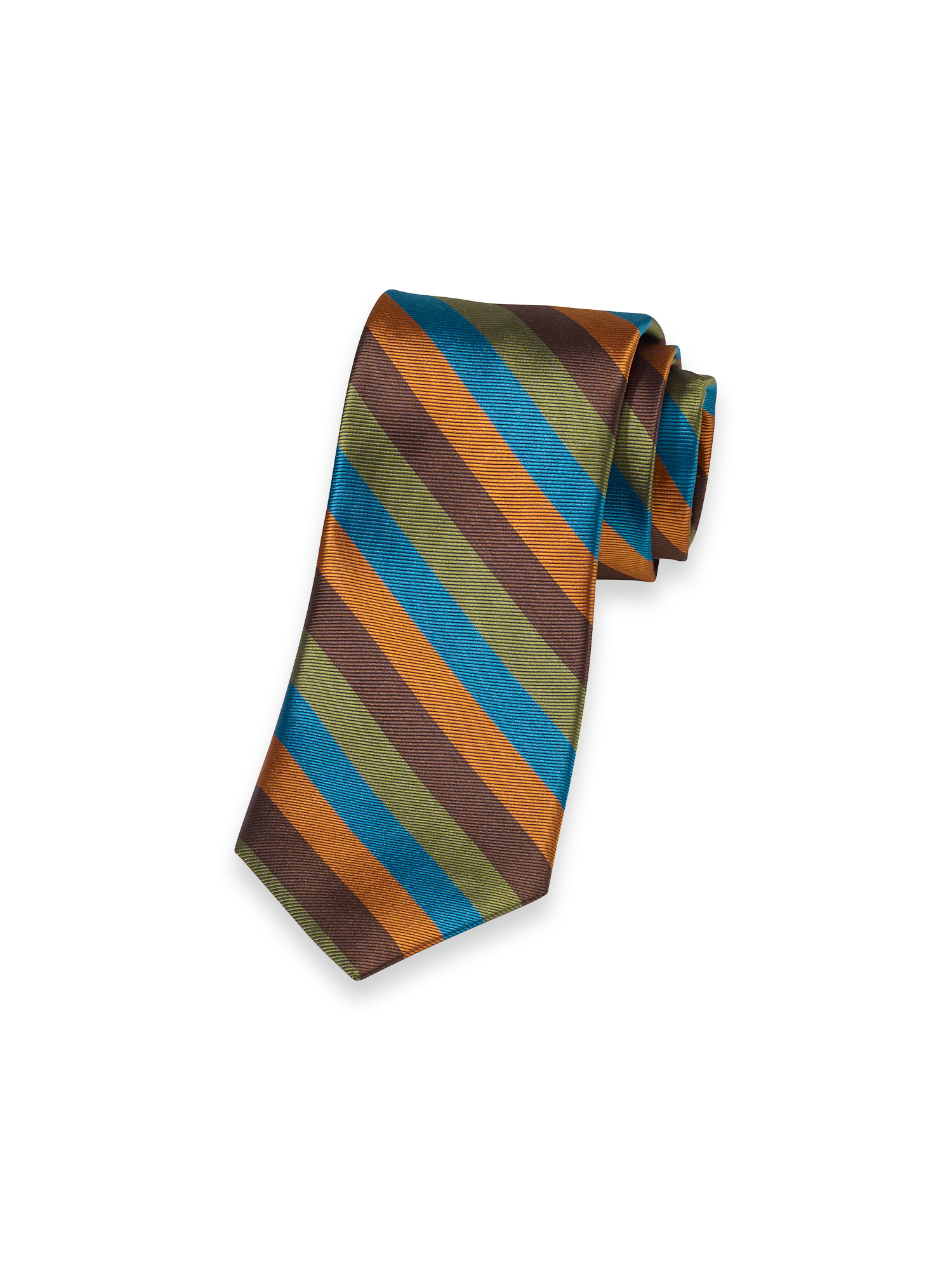 Stripe Woven Silk Tie - Multi