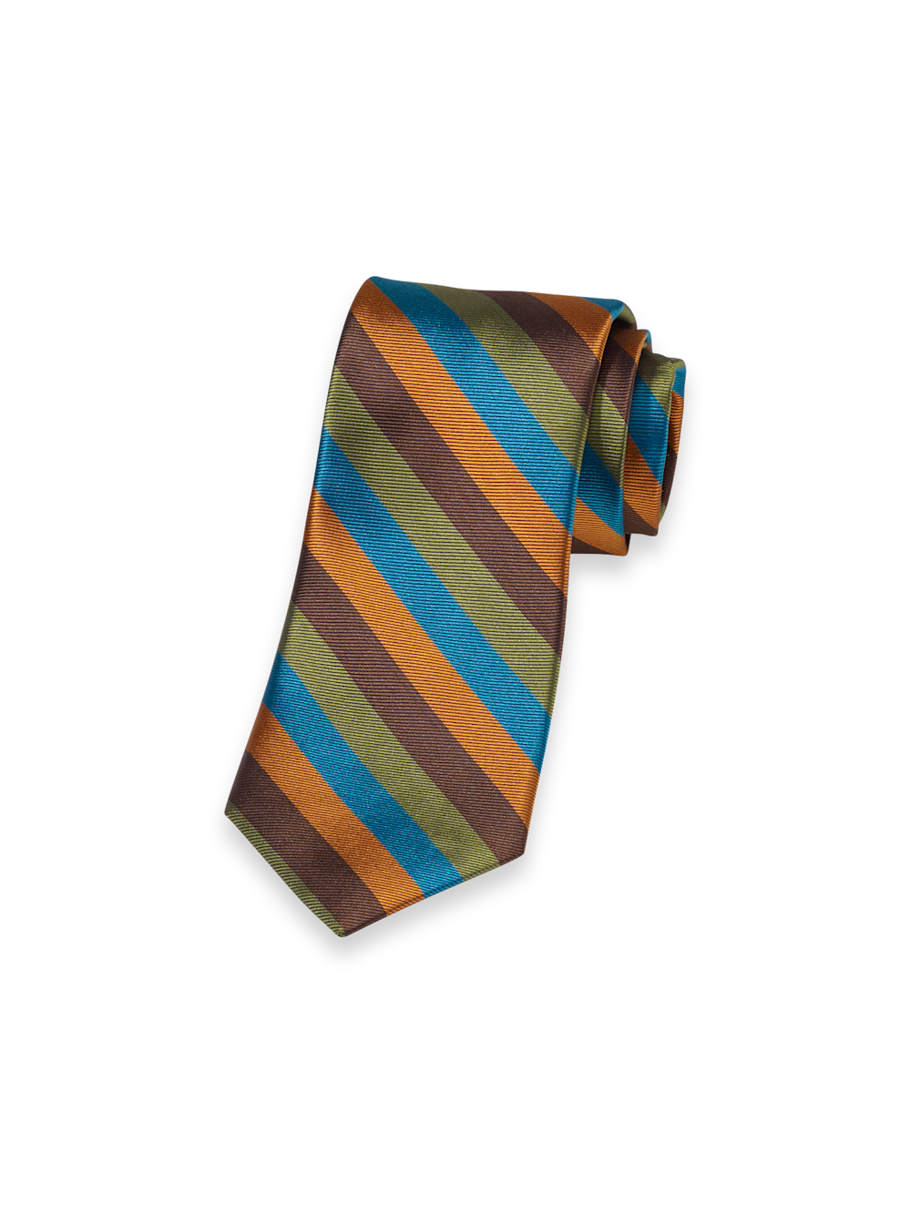 Product Image of Stripe Woven Silk Tie-Multi