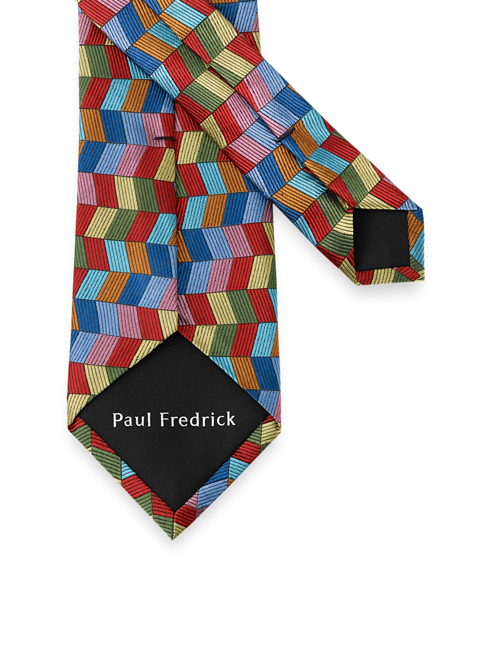 Alternate Image of Geometric Woven Silk Tie-2