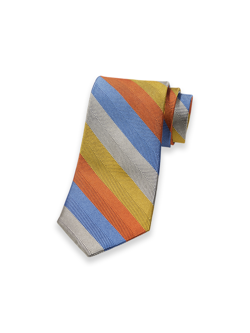 Product Image of Stripe Woven Silk Tie-Multi