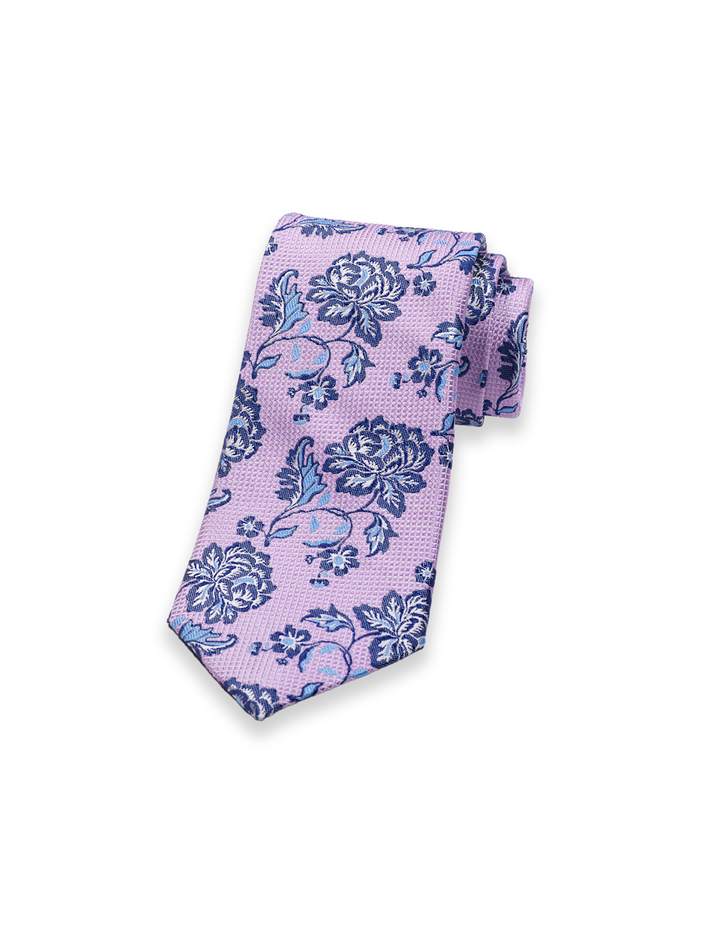 Product Image of Floral Woven Silk Tie-Purple/Blue