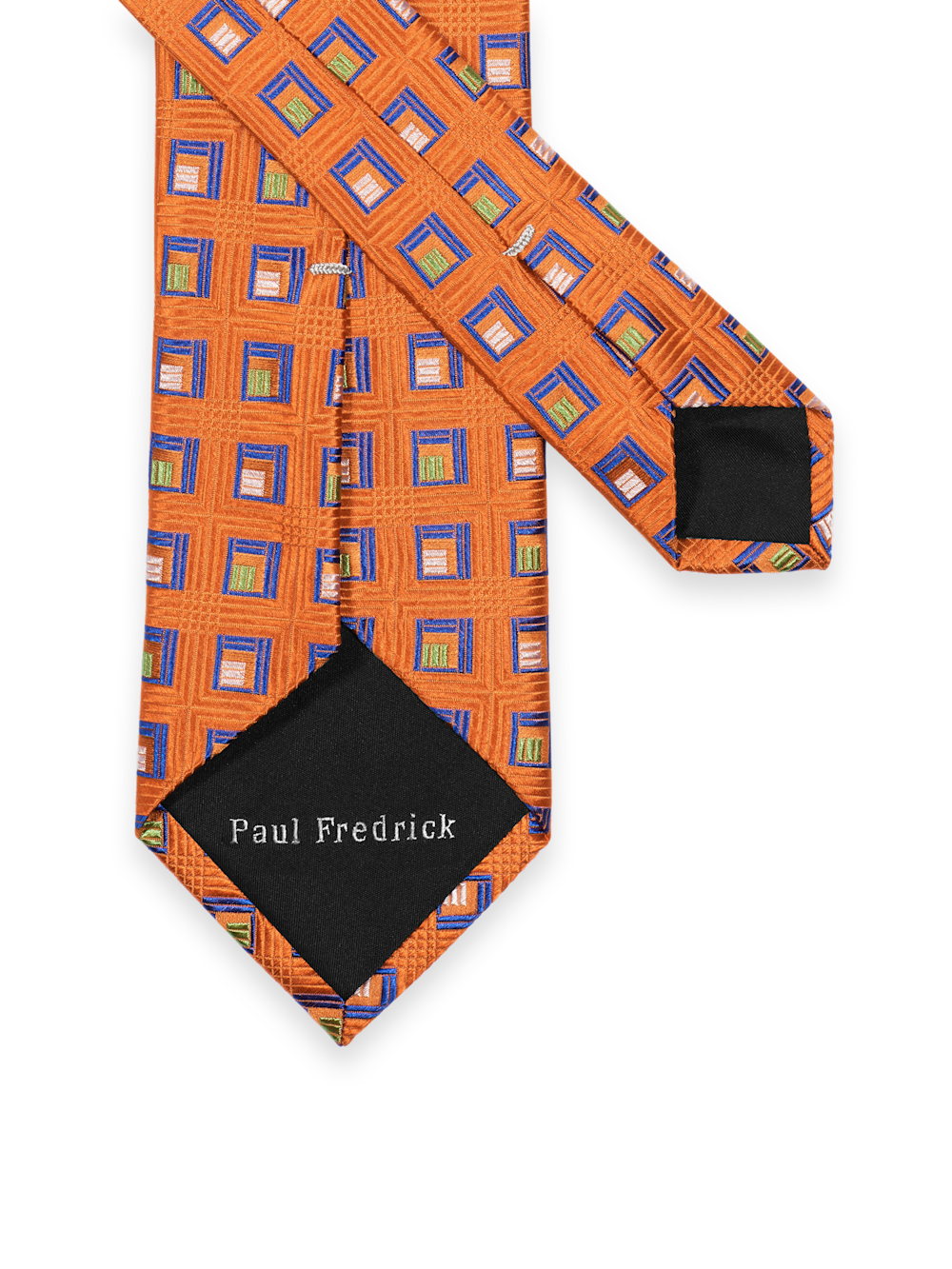 Alternate Image of Geometric Woven Silk Tie-1