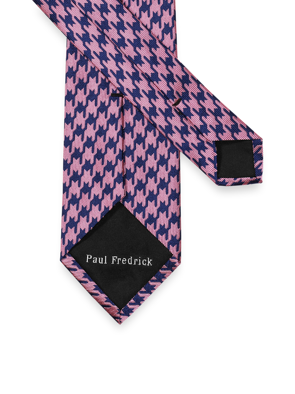 Alternate Image of Houndstooth Woven Silk Tie-1