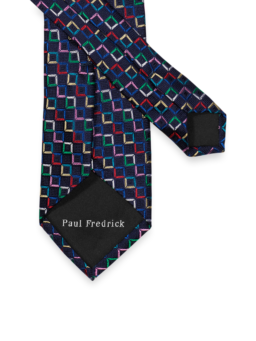 Alternate Image of Geometric Woven Silk Tie-1