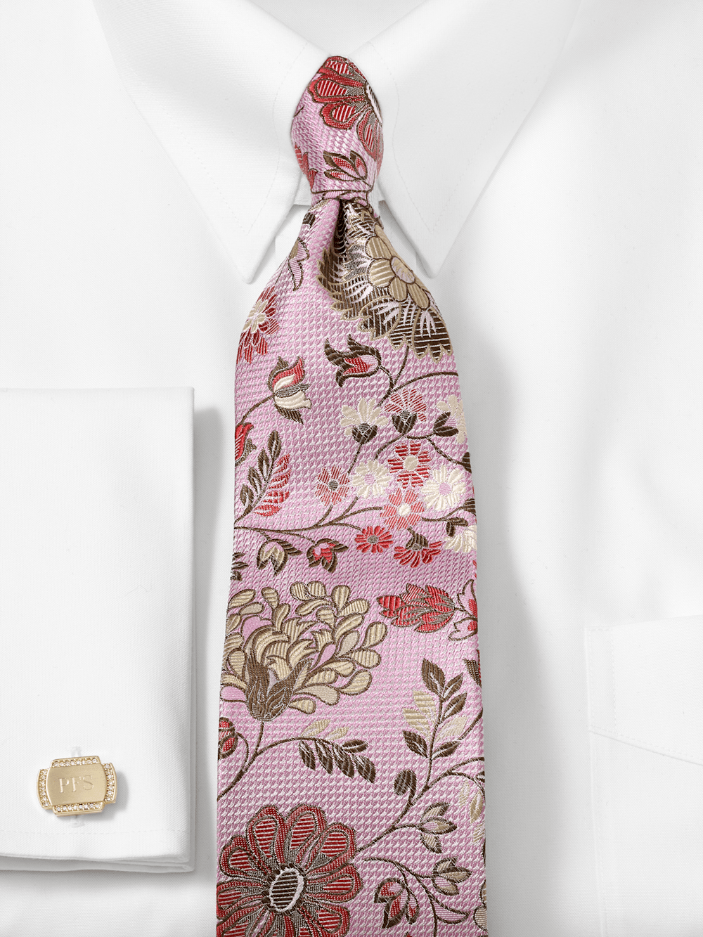Alternate Image of Floral Woven Silk Tie-1
