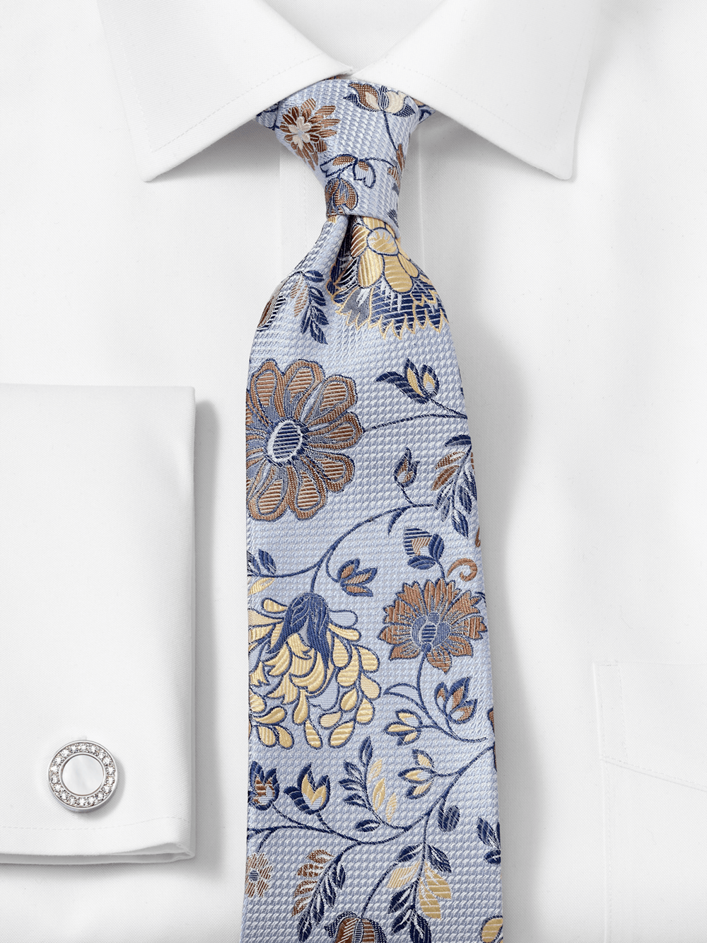 Alternate Image of Floral Woven Silk Tie-1