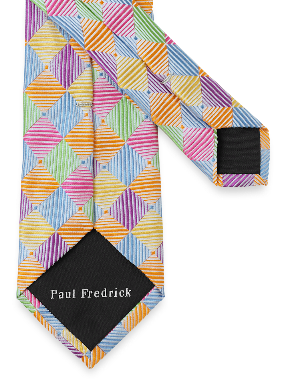 Alternate Image of Geometric Woven Silk Tie-2