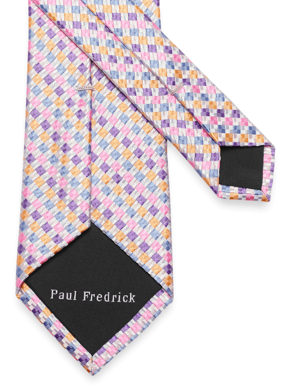 Alternate Image of Geometric Woven Silk Tie-2