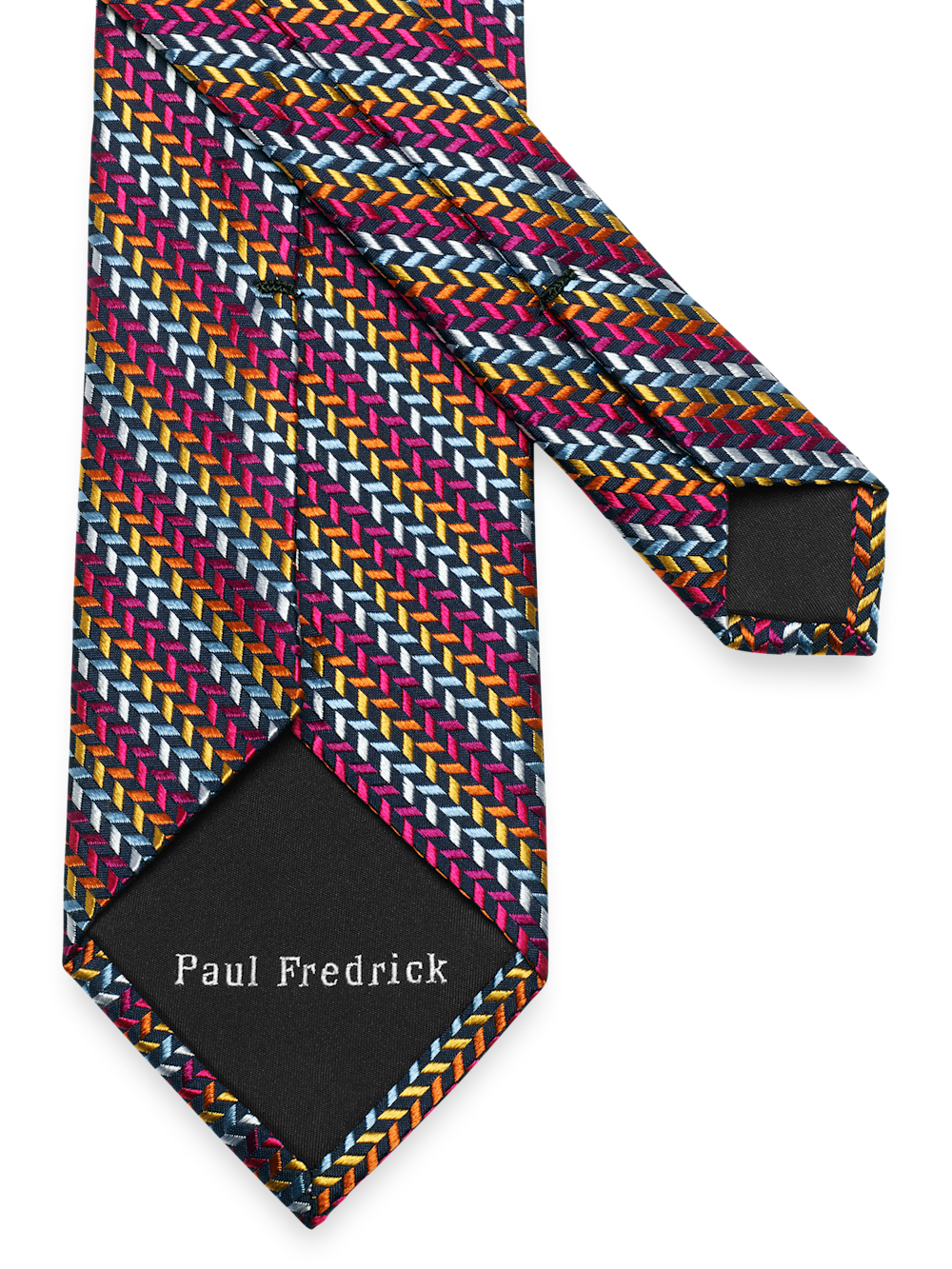 Alternate Image of Geometric Woven Silk Tie-2