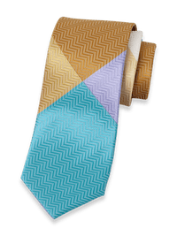 Patchwork Woven Silk Tie - Multi