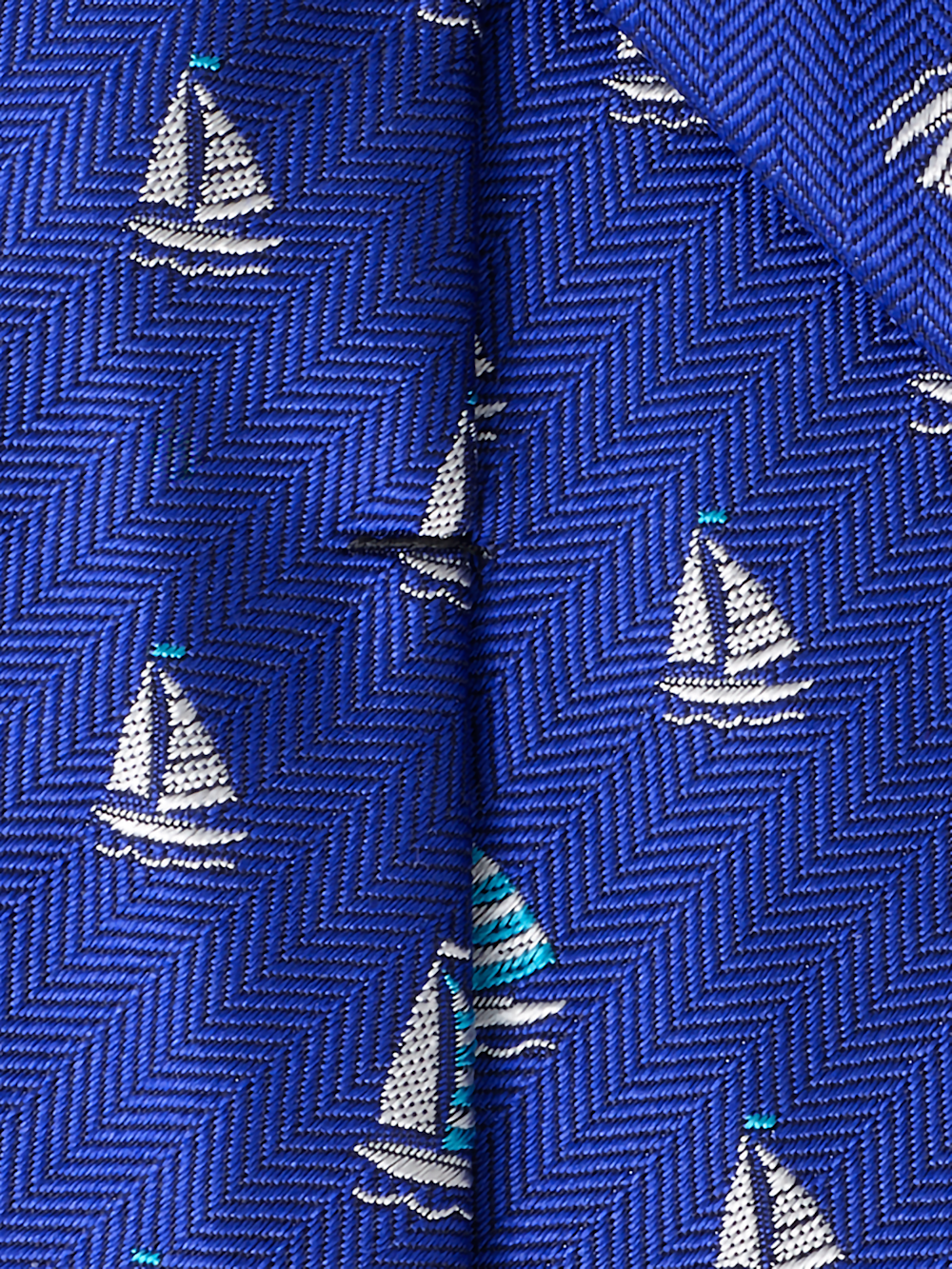 Alternate Image of Sailboat Woven Silk Tie-2
