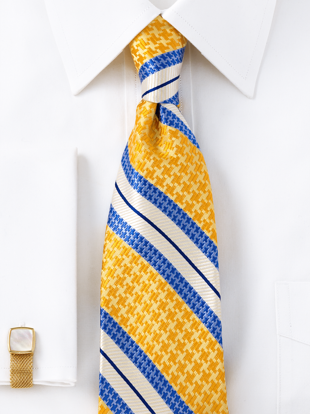 Alternate Image of Stripe Woven Silk Tie-1